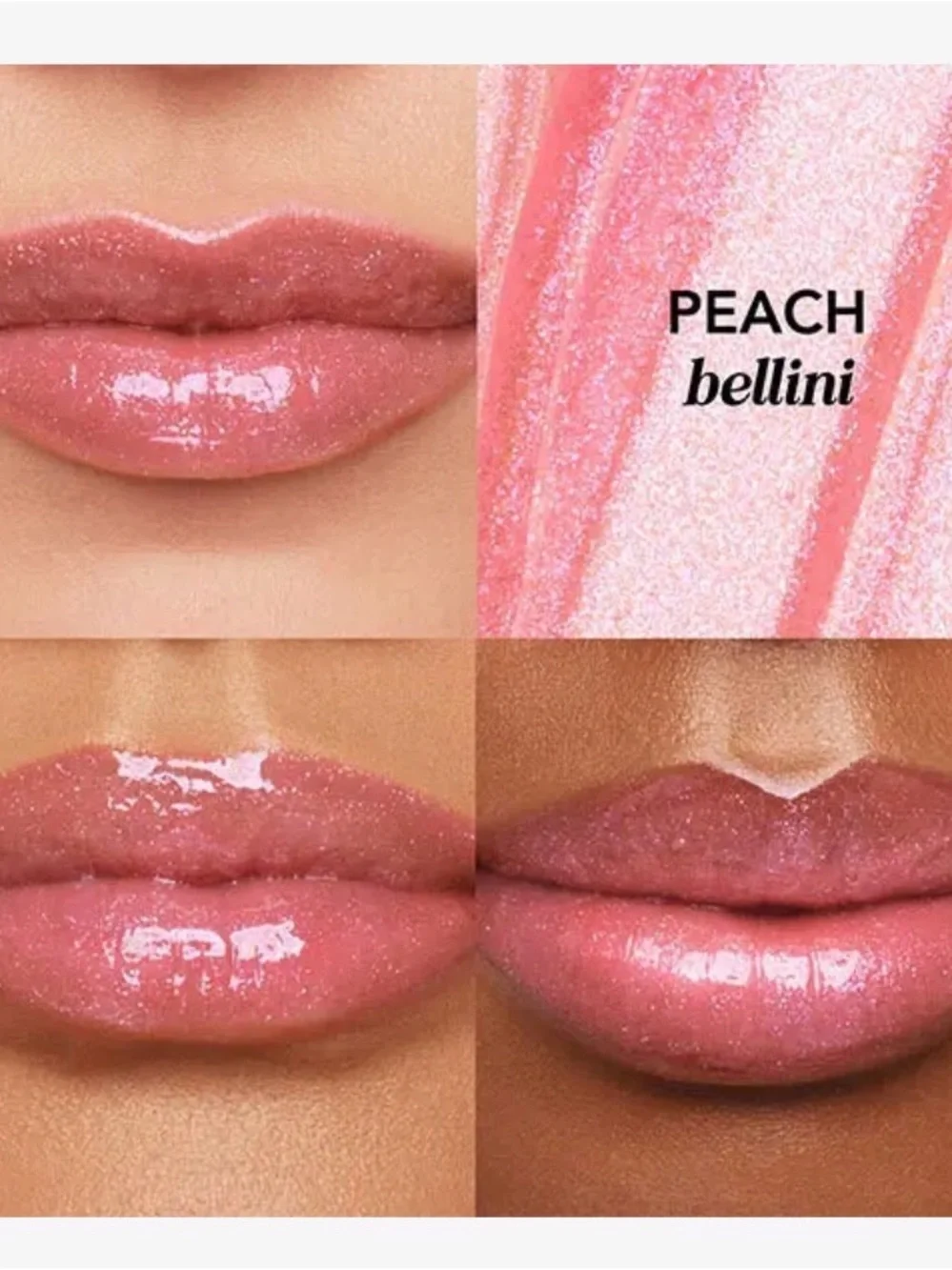 Pink Glossy Lip Balm - Peach Bellini